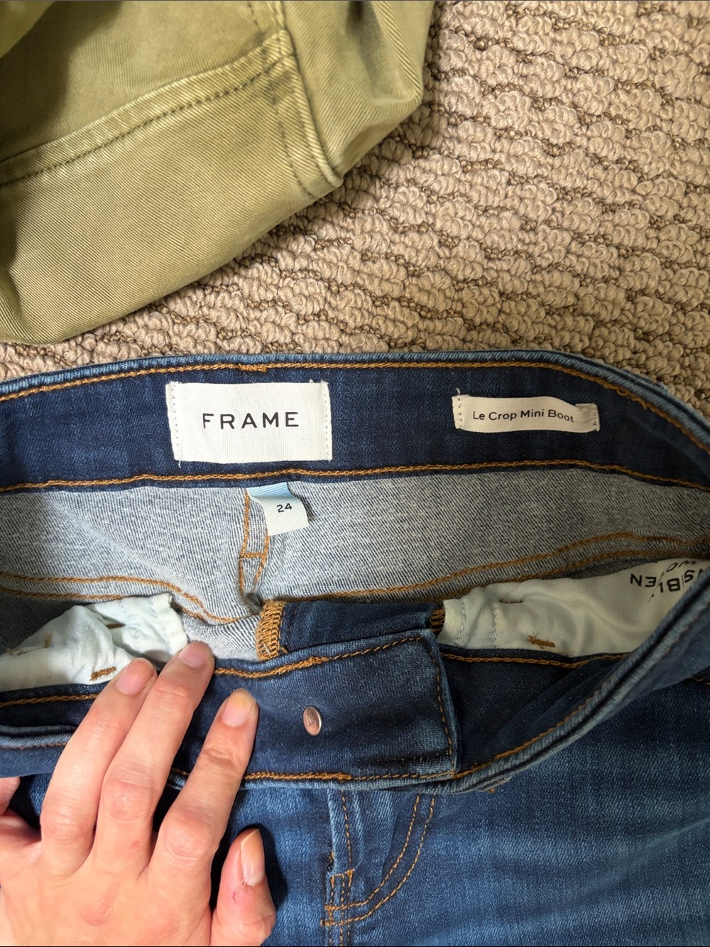 Frame Denim Le Crop Mini Boot